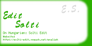 edit solti business card